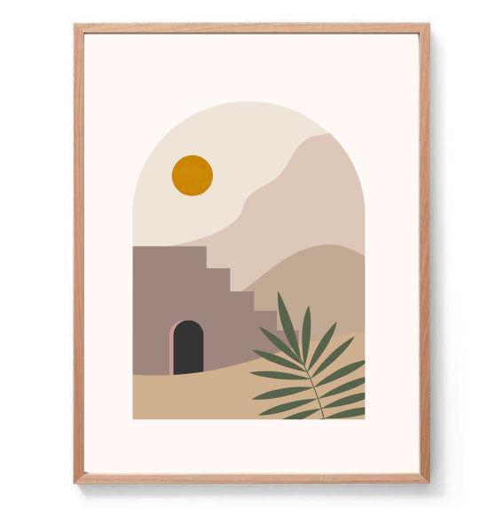 Ancient Lands Illustration Print