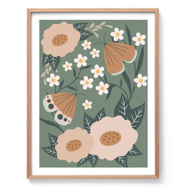 Butterfly Garden II Illustration Print
