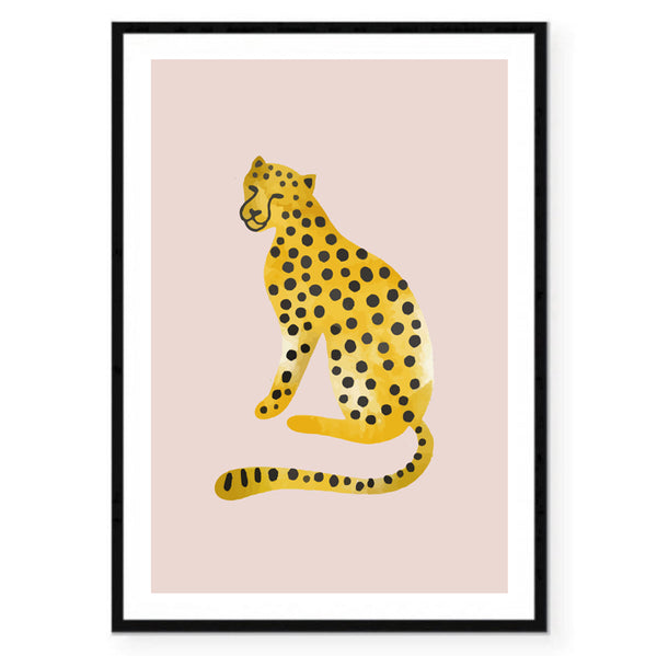 Cheetah Illustration Print
