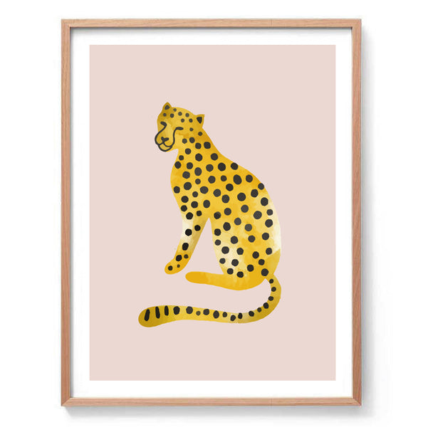 Cheetah Illustration Print