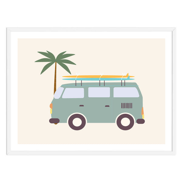 Combi Van Surfer Print