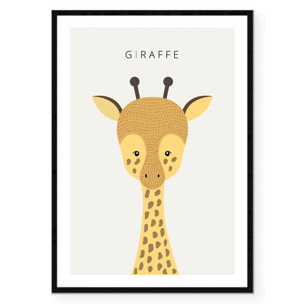 Giraffe Illustration Print