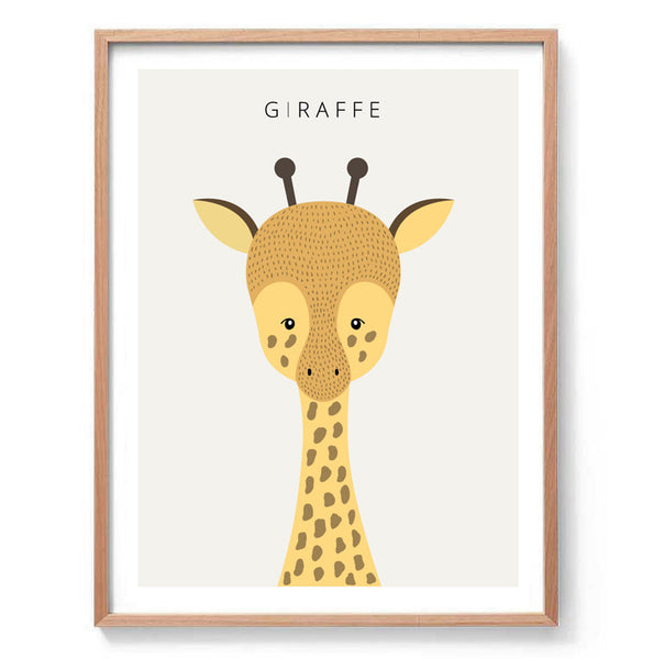 Giraffe Illustration Print