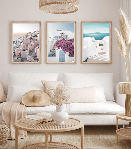 Santorini Doorway Print