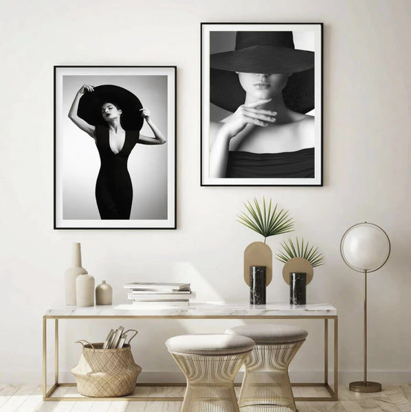 Elegant Lady Vintage Photography Wall Art Print