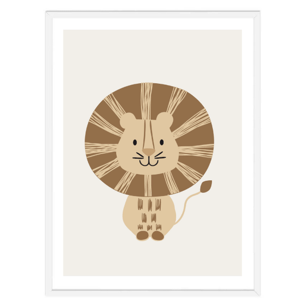 Lion Illustration Print