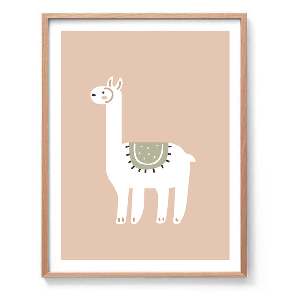 Lllama Illustration Print