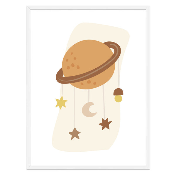 Moon and Stars Nursery Print