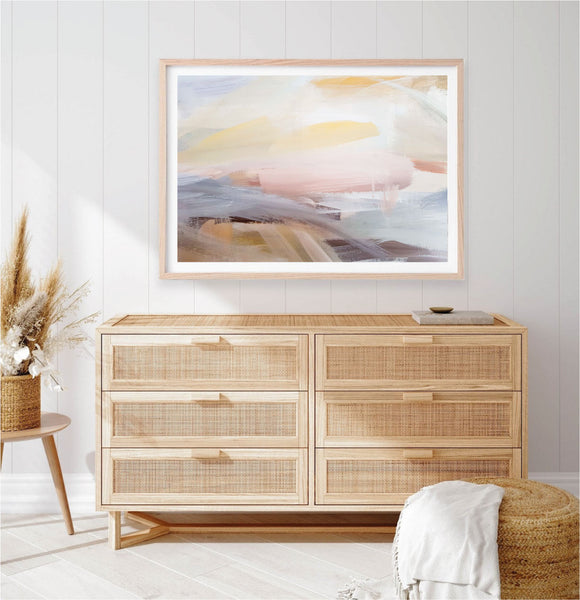 Pastel Skies Abstract Print