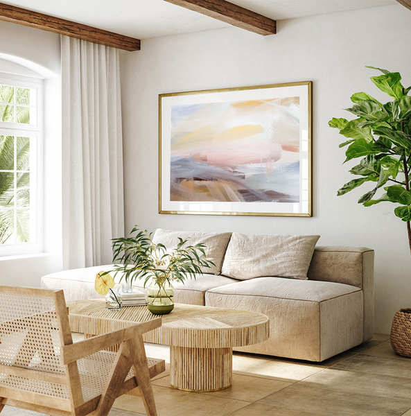 Pastel Skies Abstract Print