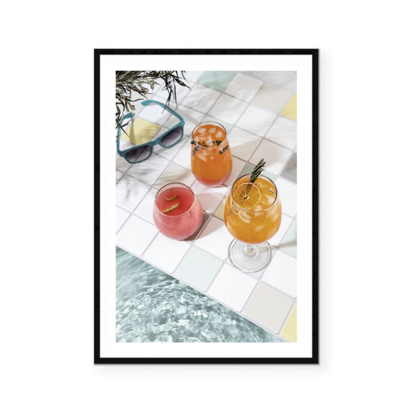 Poolside Drinks Print