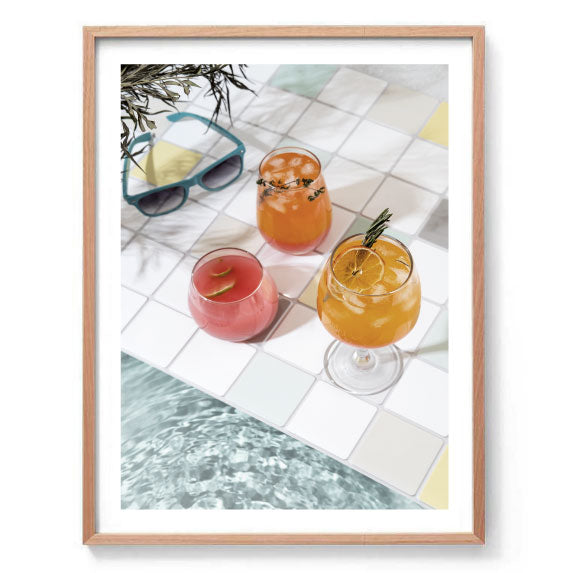 Poolside Drinks Print