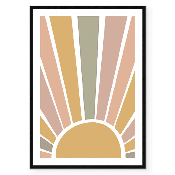 Rainbow Sun Print