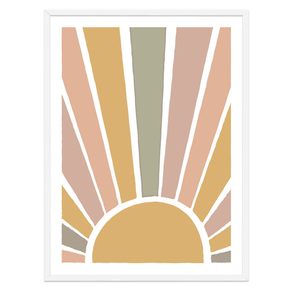 Rainbow Sun Print