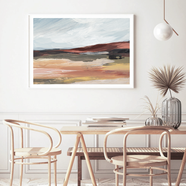 Red Earth Landscape Abstract Print