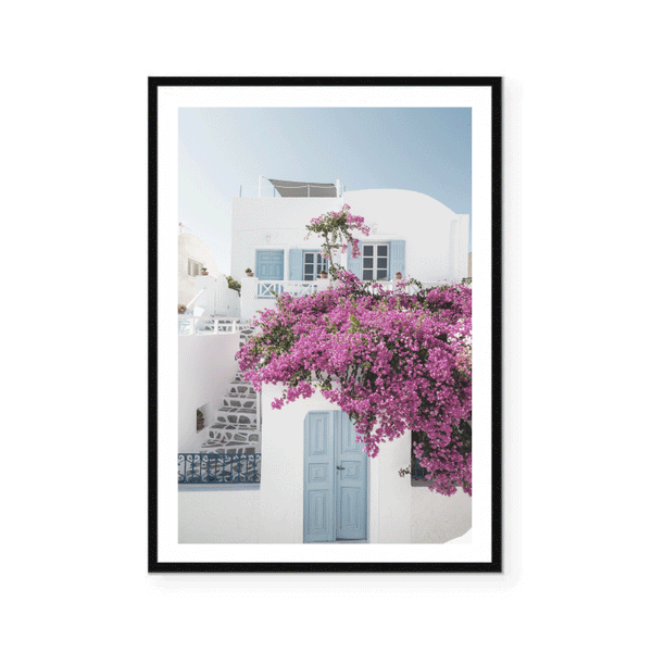 Santorini Doorway Print