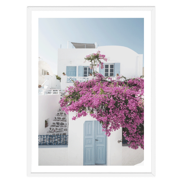 Santorini Doorway Print
