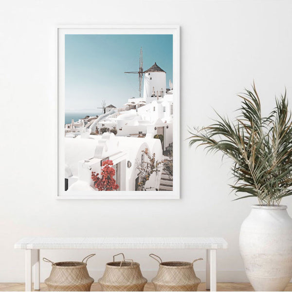 Santorini Houses Print