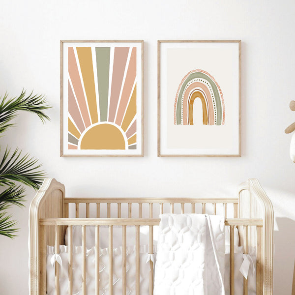 Rainbow Sun Print