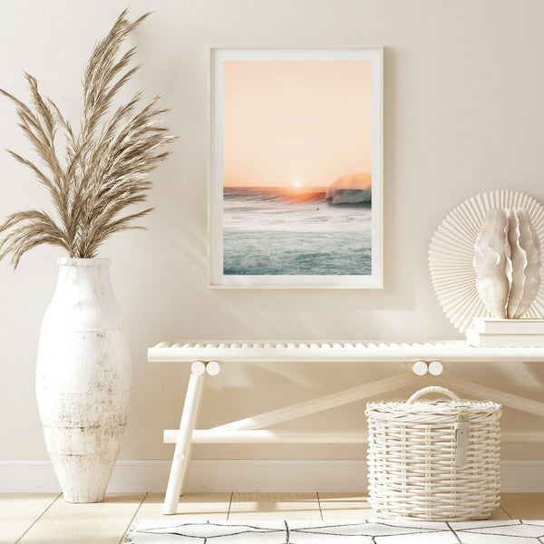 Sunrise Surfers Print