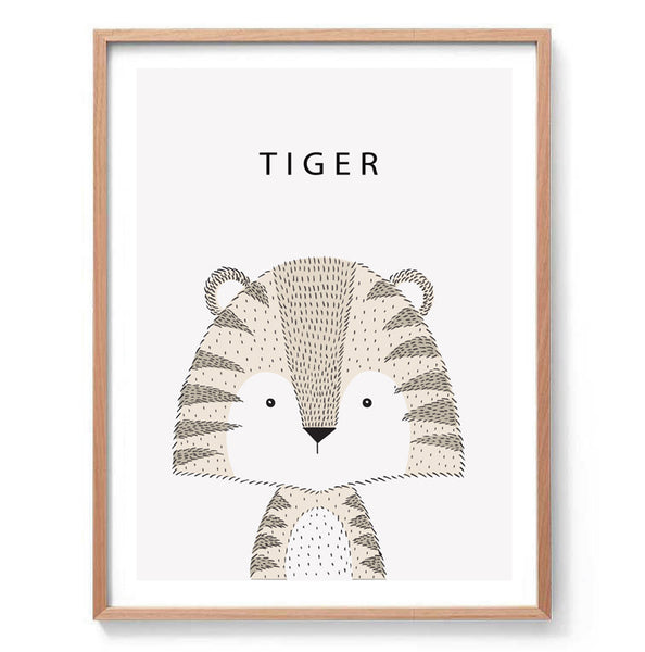 Tiger Illustration Print