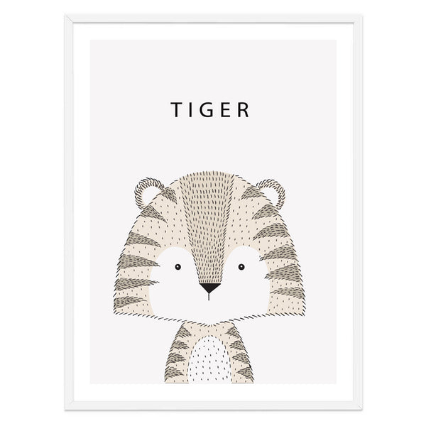 Tiger Illustration Print