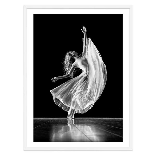 Graceful Ballerina Print-Art for Interiors-Online Framed-Australian Made Wall Art-Milk n Honey Designs
