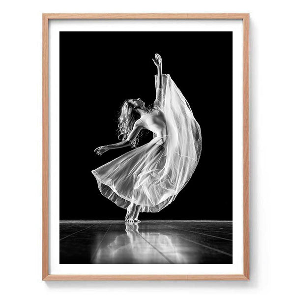 Graceful Ballerina Print-Art for Interiors-Online Framed-Australian Made Wall Art-Milk n Honey Designs