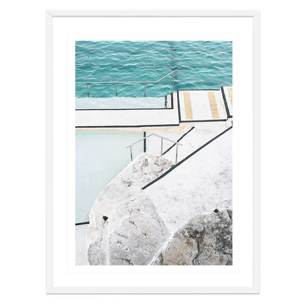By The Pool Abstract Print-Art for Interiors-Online Framed-Australian Made Wall Art-Milk n Honey Designs