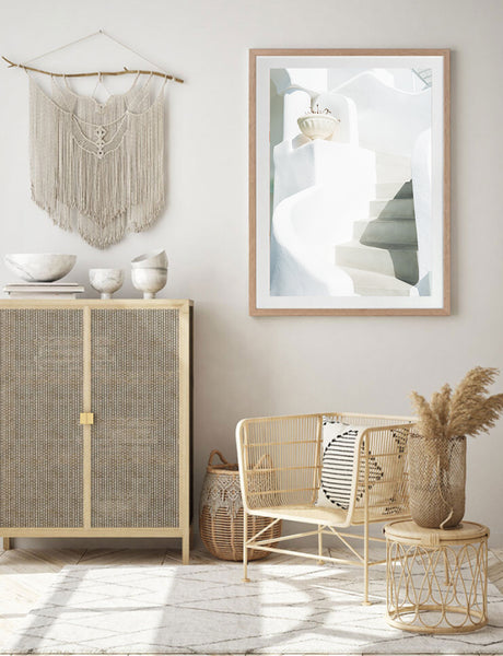 White Stairs Print-Art for Interiors-Online Framed-Australian Made Wall Art-Milk n Honey Designs