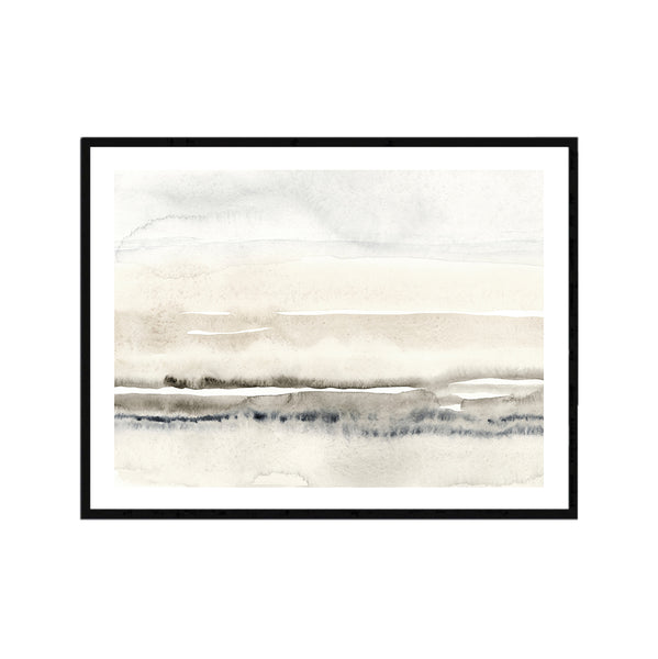 Watercolour Seascape Abstract Print-Art for Interiors-Online Framed-Australian Made Wall Art-Milk n Honey Designs