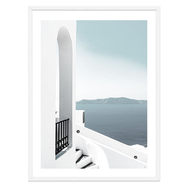 Oia Santorini Print-Art for Interiors-Online Framed-Australian Made Wall Art-Milk n Honey Designs