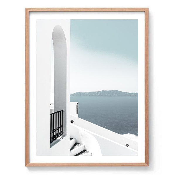 Oia Santorini Print-Art for Interiors-Online Framed-Australian Made Wall Art-Milk n Honey Designs