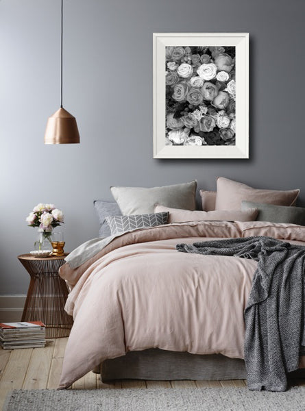 Roses and Peonies-Art for Interiors-Online Framed-Australian Made Wall Art-Milk n Honey Designs