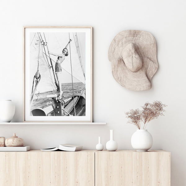 Sailing Free Vintage Photography Print-Art for Interiors-Online Framed-Australian Made Wall Art-Milk n Honey Designs