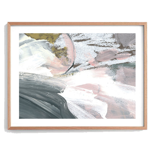 Fusion Abstract Brush Art Print-Art for Interiors-Online Framed-Australian Made Wall Art-Milk n Honey Designs