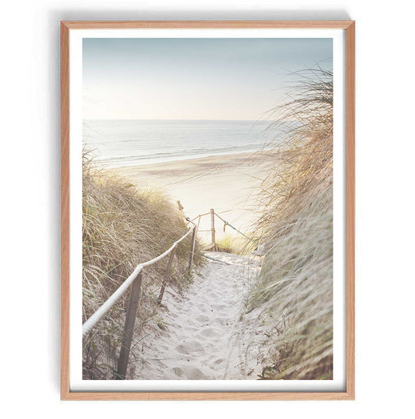 Beach Path Print-Art for Interiors-Online Framed-Australian Made Wall Art-Milk n Honey Designs