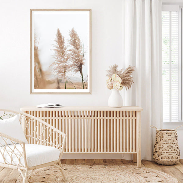 Wild Pampas Grass Photography Print-Art for Interiors-Online Framed-Australian Made Wall Art-Milk n Honey Designs