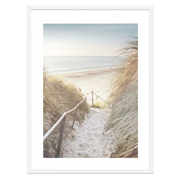 Beach Path Print-Art for Interiors-Online Framed-Australian Made Wall Art-Milk n Honey Designs