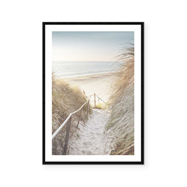 Beach Path Print-Art for Interiors-Online Framed-Australian Made Wall Art-Milk n Honey Designs