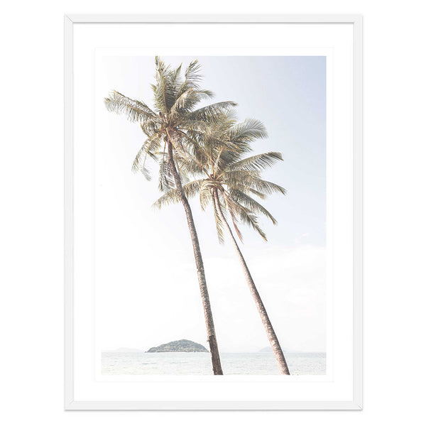 Island Palm Print-Art for Interiors-Online Framed-Australian Made Wall Art-Milk n Honey Designs