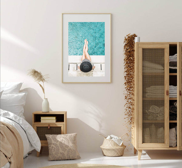 By the Pool Print-Art for Interiors-Online Framed-Australian Made Wall Art-Milk n Honey Designs