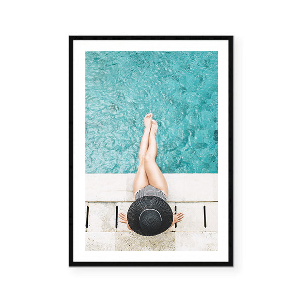 By the Pool Print-Art for Interiors-Online Framed-Australian Made Wall Art-Milk n Honey Designs