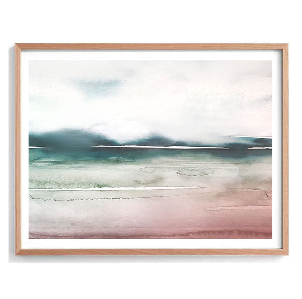 Autumn Day Abstract Watercolour Print-Art for Interiors-Online Framed-Australian Made Wall Art-Milk n Honey Designs