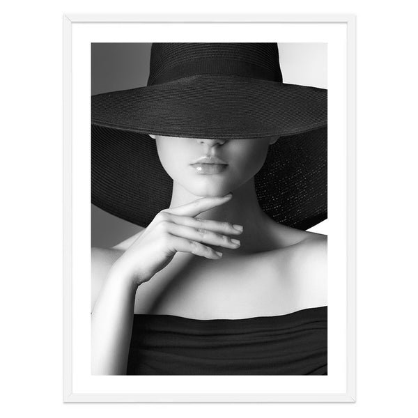 Elegant Lady Vintage Photography Wall Art Print-Art for Interiors-Online Framed-Australian Made Wall Art-Milk n Honey Designs