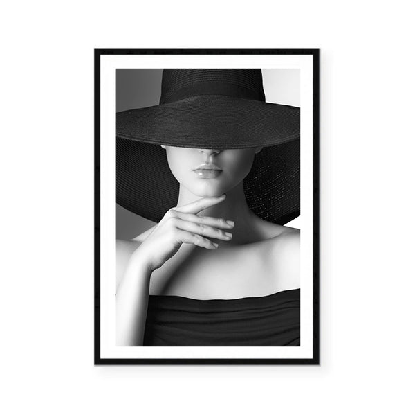 Elegant Lady Vintage Photography Wall Art Print-Art for Interiors-Online Framed-Australian Made Wall Art-Milk n Honey Designs