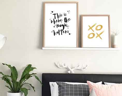 This is Where the Magic Happens Print-Art for Interiors-Online Framed-Australian Made Wall Art-Milk n Honey Designs