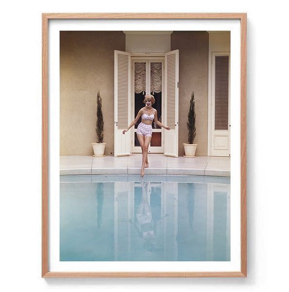 Poolside Glam Photography Print-Art for Interiors-Online Framed-Australian Made Wall Art-Milk n Honey Designs