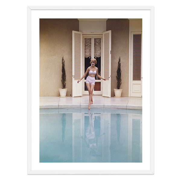 Poolside Glam Photography Print-Art for Interiors-Online Framed-Australian Made Wall Art-Milk n Honey Designs