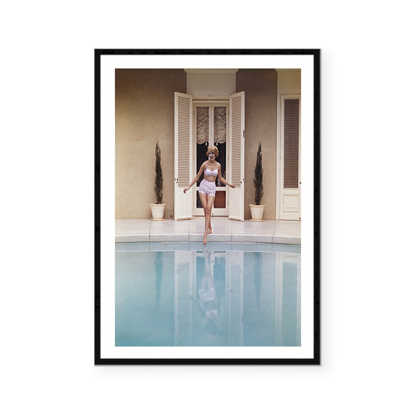Poolside Glam Photography Print-Art for Interiors-Online Framed-Australian Made Wall Art-Milk n Honey Designs